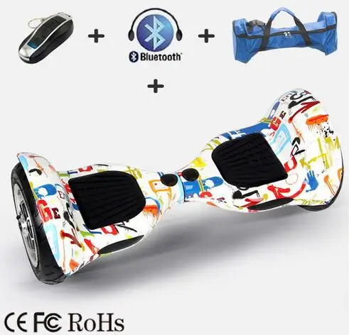 ul Free shipping by Fedex or UPS 10 inch Two Wheels Bluetooth Electric Scooter with Remote