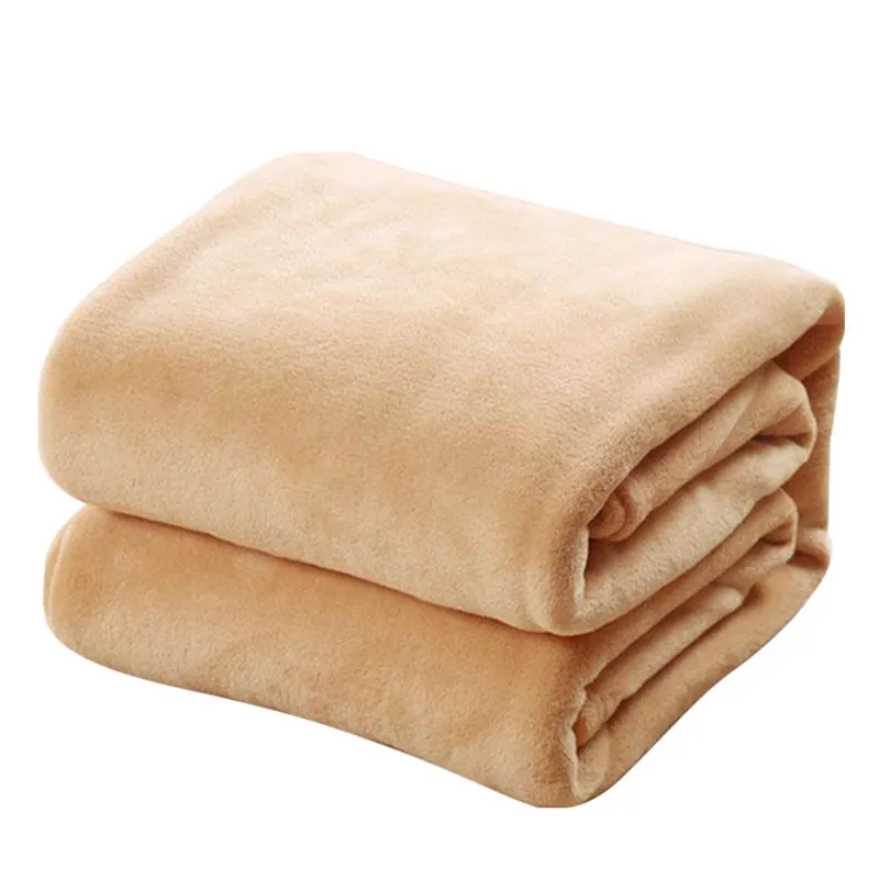 

CAMMITEVER Super Warm Soft Home Textile Blanket Solid Color Flannel Blankets Throw on Sofa/Bed/Travel Plaids Bedspreads Sheets