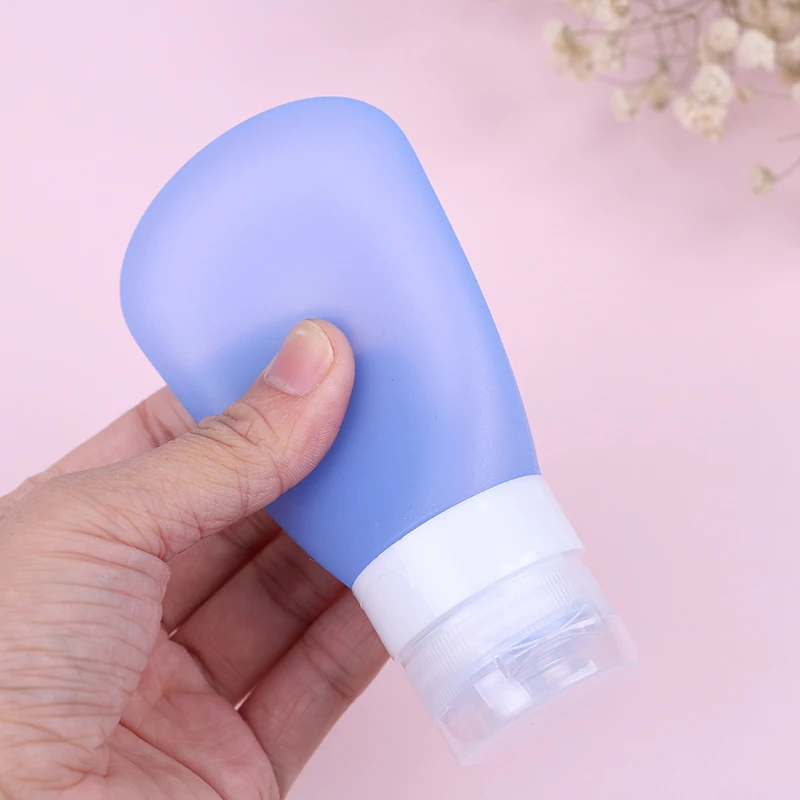 

Promotions Frosted Silicone Cosmetic Jars Refillable Bath Salt Shampoo Bottles Hand Cream Makeup Storage Containers
