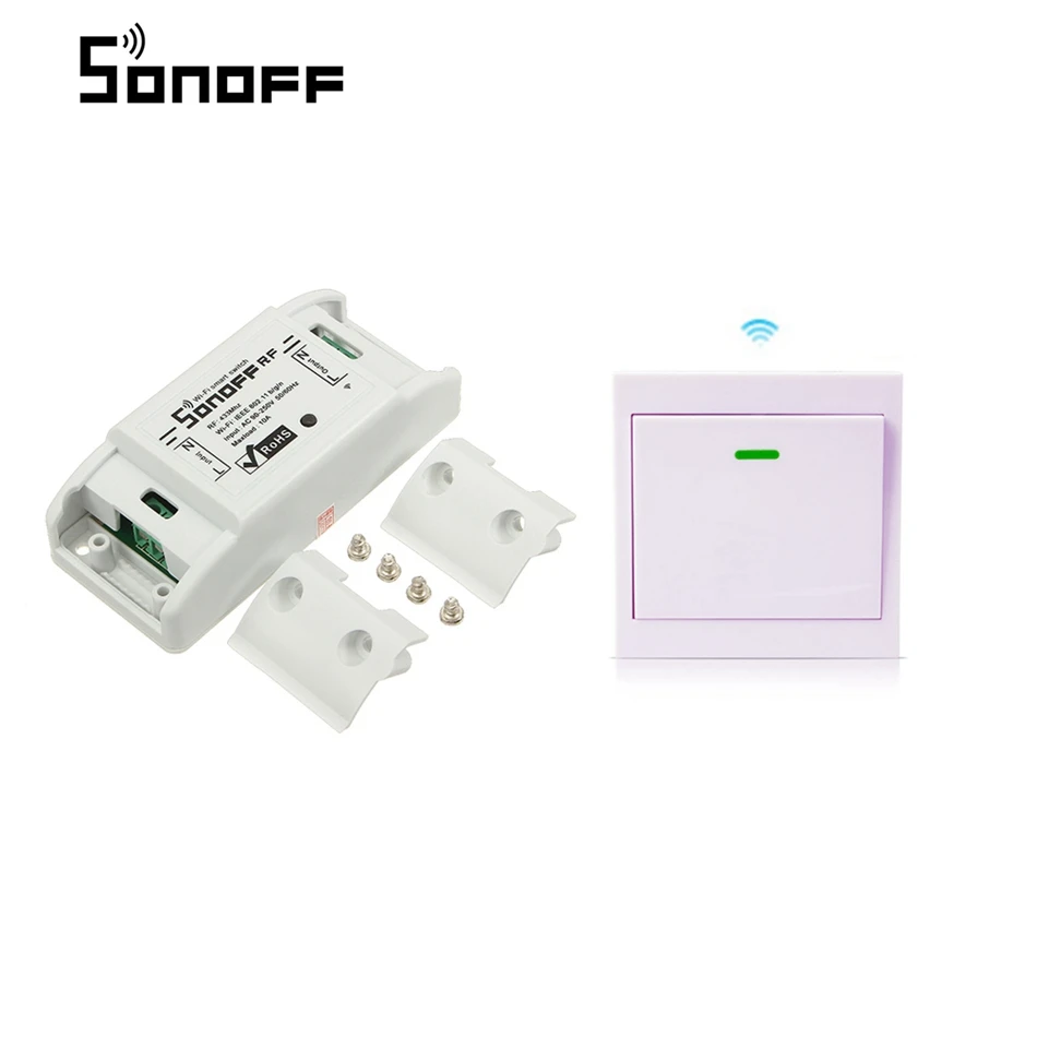 

SONOFF RF 7A IOS Android 1500W AC90-250V Smart Home WIFI Wireless Switch Socket Module + 86 Wall Panel Wireless Transmitter