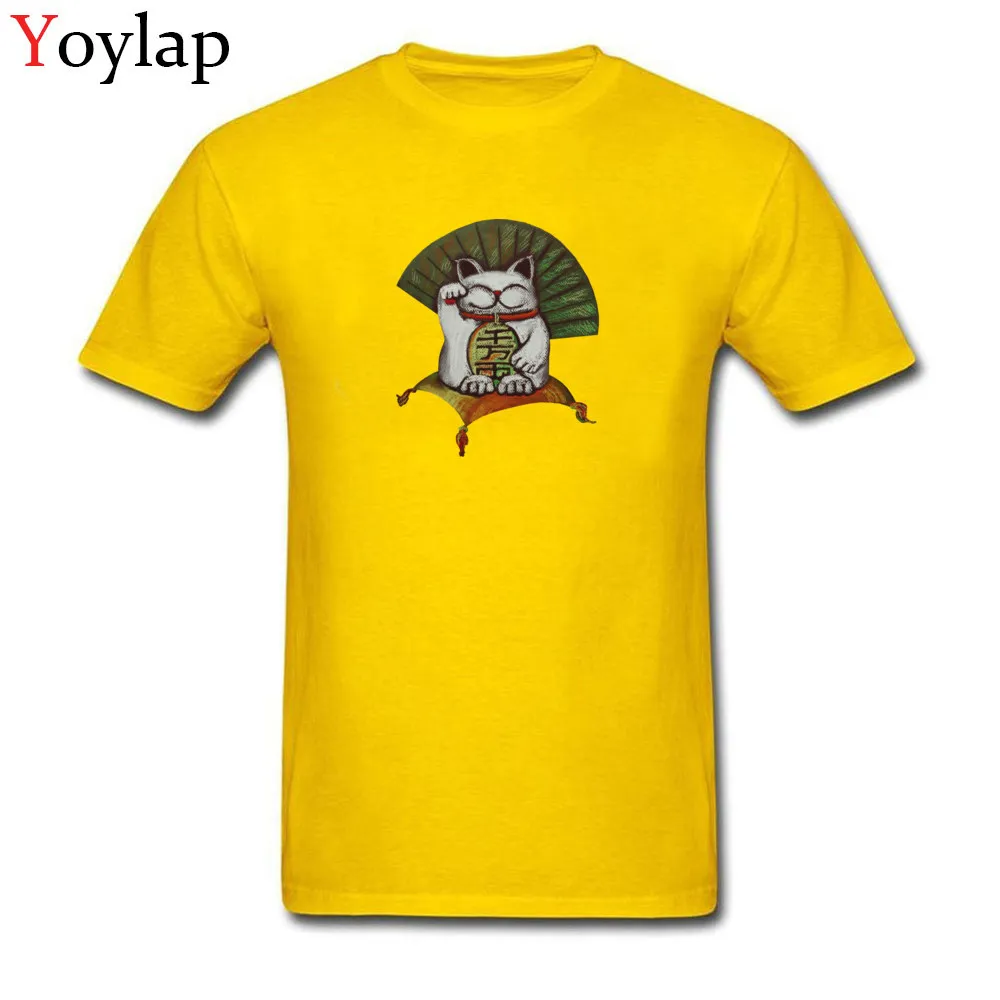 Crew Neck Cotton T-shirts for Adult Normal Fall Tops Shirts Short Sleeve 2017 Newest Custom Custom Tee-Shirt Top Quality yellow