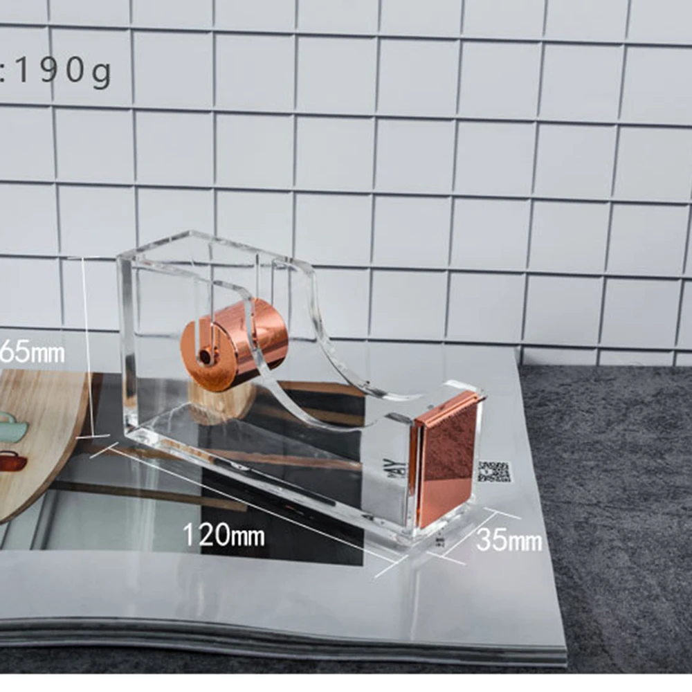 Акриловый и серебряный диспенсер для ленты Классический дизайн скрасить ваш