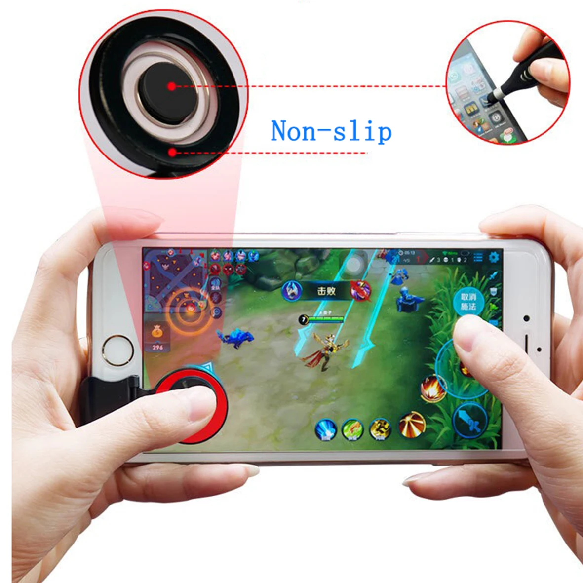 Круглый игровой джойстик геймпад мобильный телефон рокер для Iphone Android