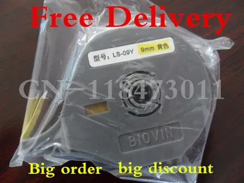 

Free shipping ink ribbon printer label tape cassette ls-12y 12mm yellow For electronic lettering machine tube printer S650 S700E