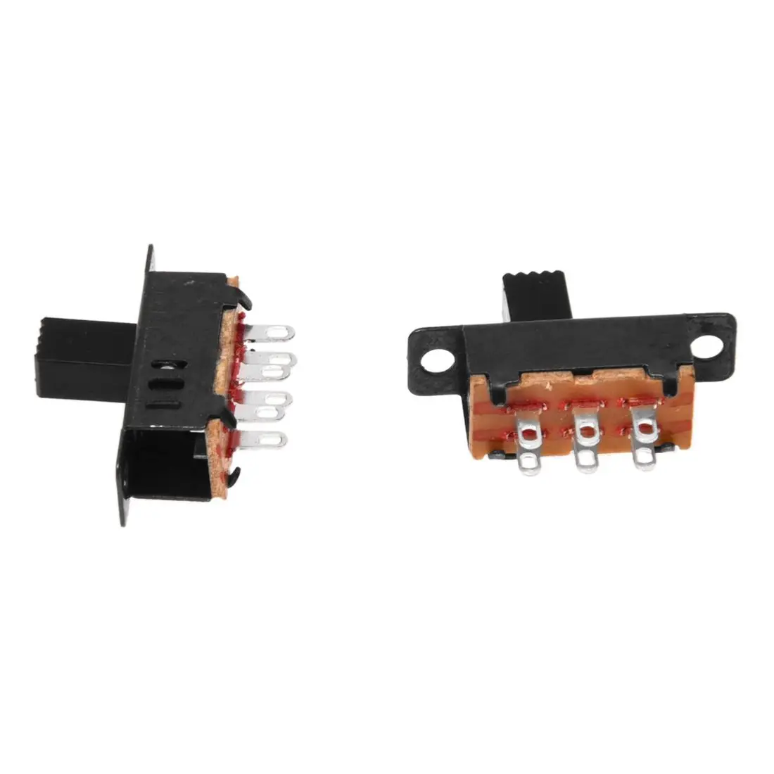 10 x DC 0.5A 50V 3 позиционный 2P2T DPDT переключатель слайдов с креплением на панели