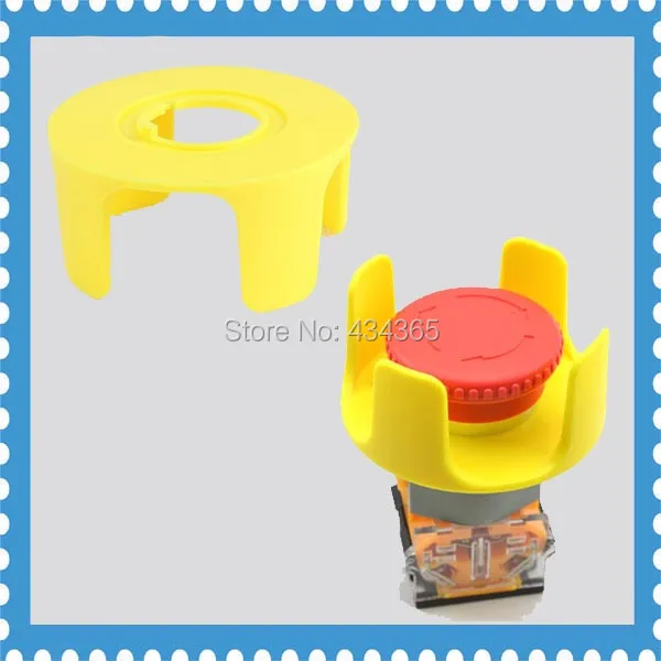 5pcs Free shipping 22mm emergency stop push button switch protective