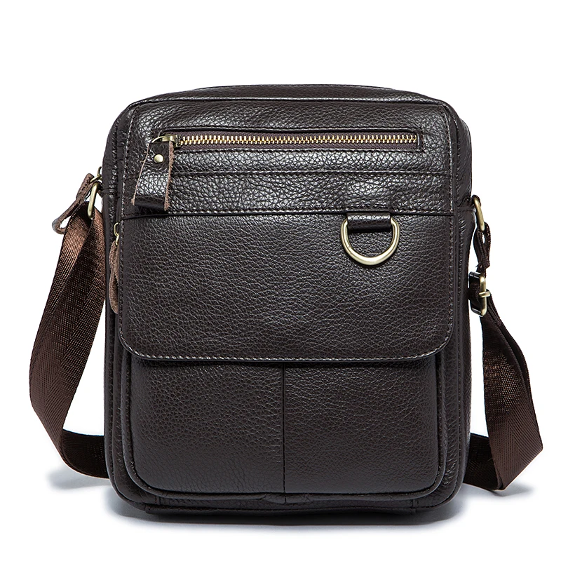 

2016 New Men's High Quality Shoulder Bag Genuine Cowhide Leather ipad Holder Male Small Mini Style Satchel Fashion Messenger Bag