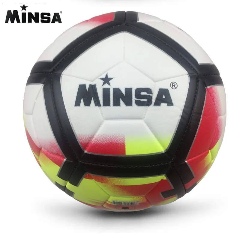 2018 новый бренд MINSA Высокое качество A +++ Стандартный Футбольный мяч ПУ футбольный