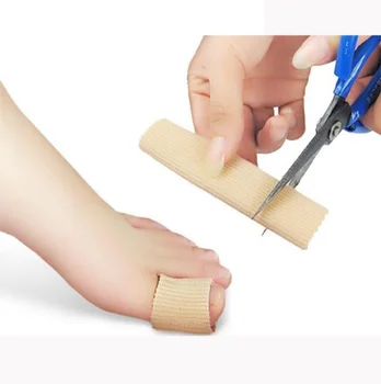 

15cm Fabric Gel Tube Bandage Finger & Toe Protectors Foot Feet Pain Relief Guard for Feet Care insoles / by dhl 100pcs