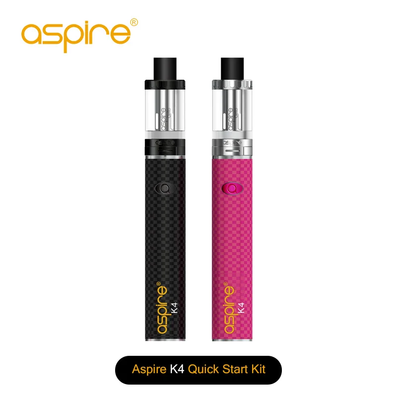 Электронная сигарета Aspire K4 Vape ручка Электронная пусковой комплект для сигареты с 3,5 мл Cleito танка и 2000 mah Встроенный Батарея черный, розовый