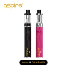 Electronic Cigarette Aspire K4 Vape Pen E Cig Starter Kit with 3.5ML Cleito Tank and 2000mah Built-in Battery Black Pink Colors