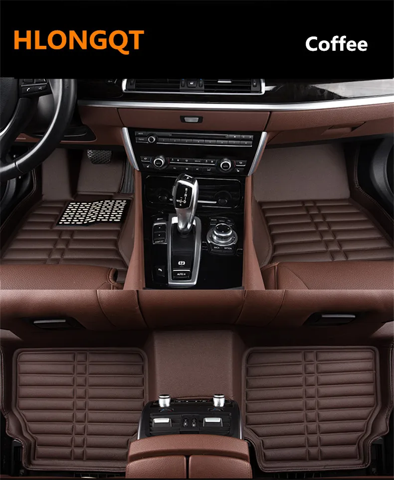 HLONGQT Auto Floor Mats For Audi A3 S3 Limousine 2014 2018 Foot Step