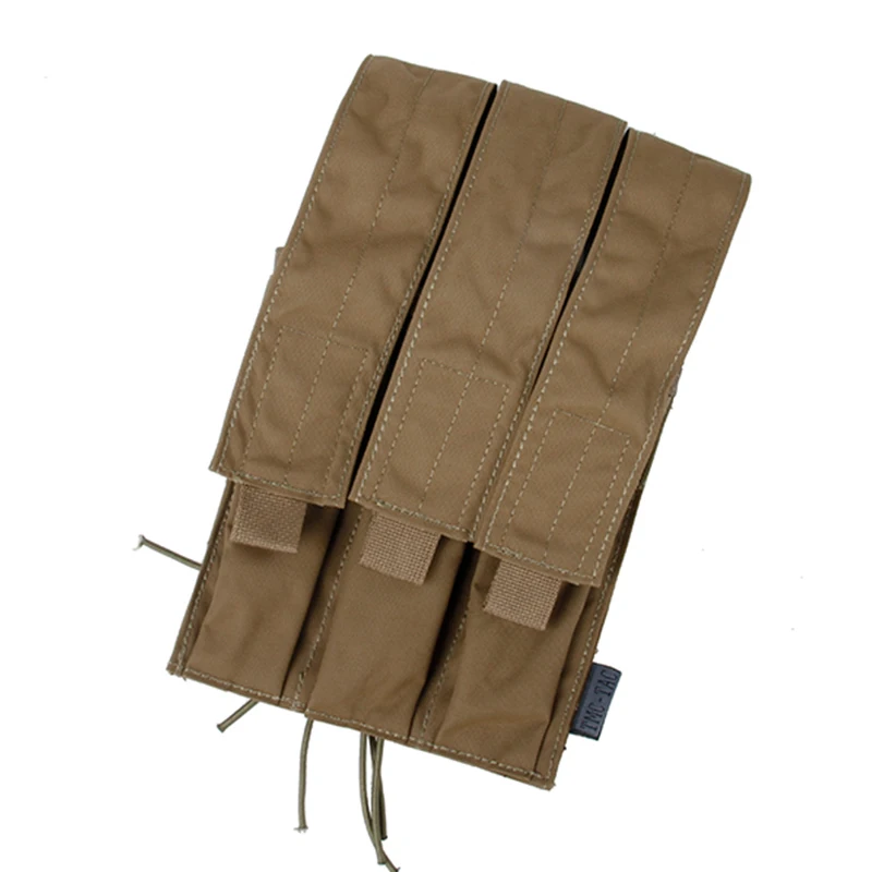TMC тактическая Тройная журнальная сумка Kriss Vector MOLLE Mag Carrier SMG Mag Camo Военная переноска магазинная сумка 2121 - Цвет: Coyote Brown