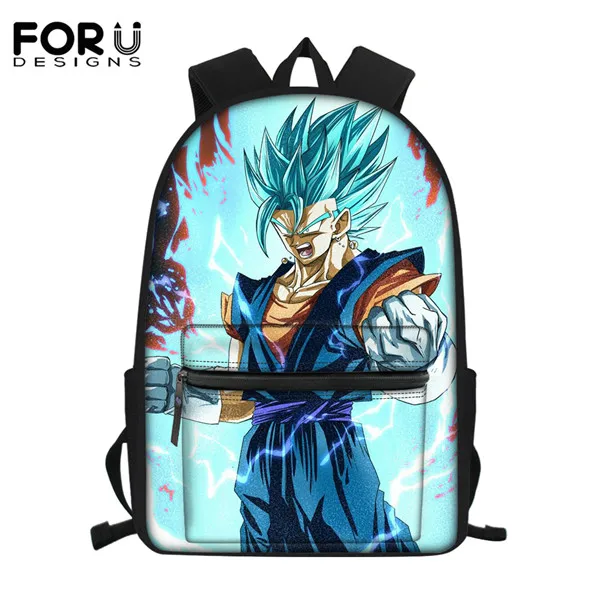 FORUDESIGNS 16 Дюймов школьная сумка Dragon Ball Z Super Saiyan God Son Goku с принтом рюкзак для ноутбука холст школьный рюкзак для подростков мальчиков - Цвет: HME1121Z58