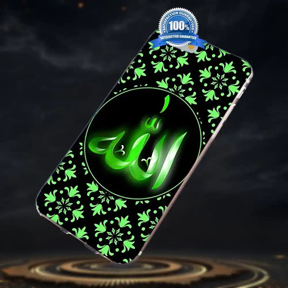 islamic muslim islam allahu akbar green golden for apple iphone