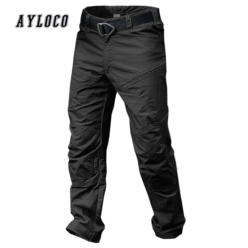 

City Tactical Cargo Pants Men Combat SWAT Army Military Pants Cotton Many Pockets Stretch Flexible Man Casual Trousers