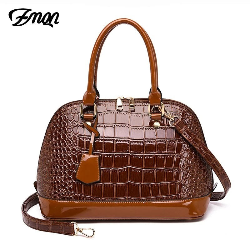 Online ZMQN Mode Mutter Shell Taschen frauen Handtaschen Berühmte Marken Damen Hand Tasche Crocodile Desinger Handtaschen Hohe Qualität 2019 A826