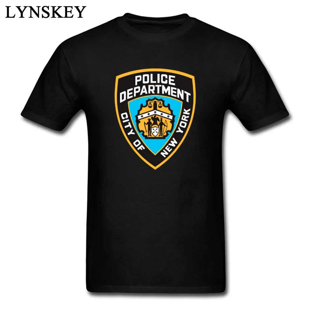 Футболка мужская приталенная с логотипом отдела Нью Йорка|men t-shirt|logo mennew york police |