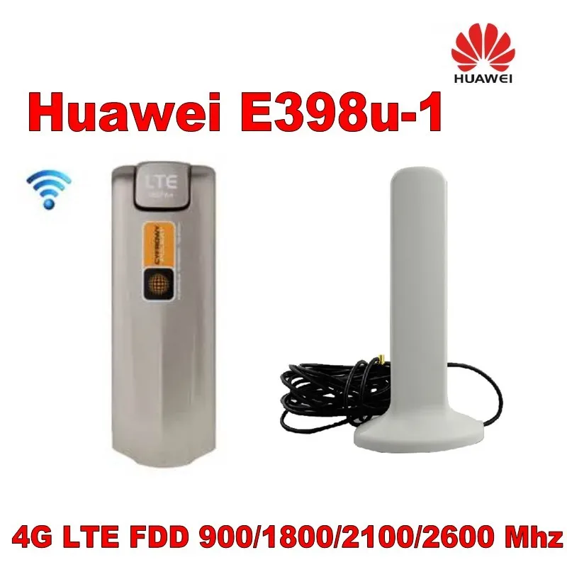 LTE-FDD 100Mbps HUAWEI E398u-1 4G LTE Sim Card Dongle And HUAWEI Original 4G LTE Antenna for HUAWEI 4G Modem (TS-9 Connector)