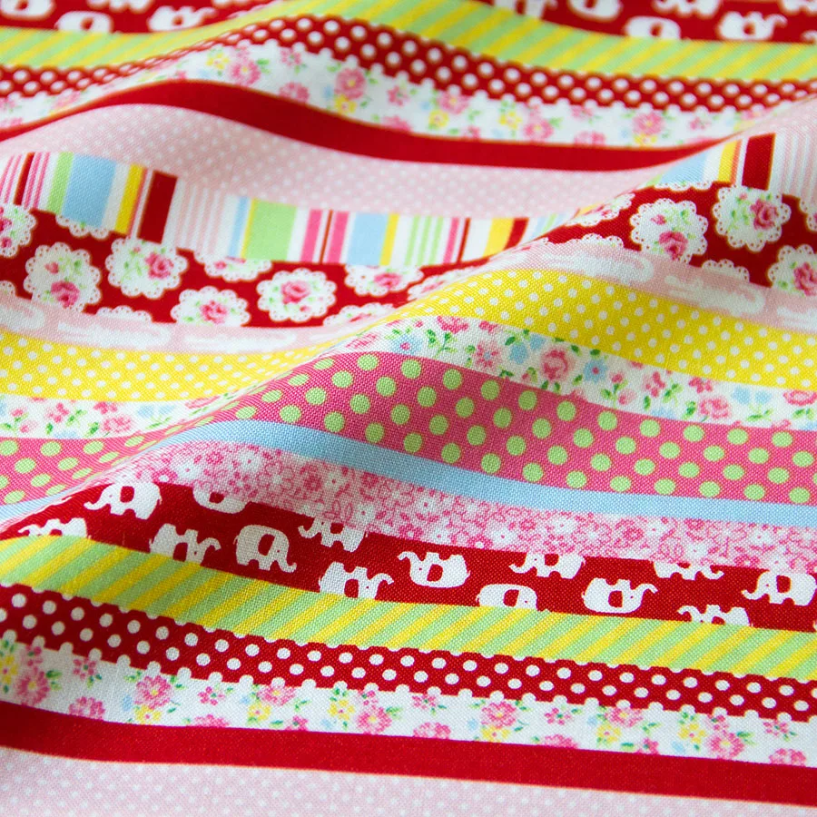 50cm*110cm Japanese Kokka Patchwork Quilting Fabric for sewing Tilda Cloth Cotton Fabric Strip A
