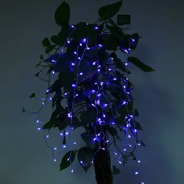 2 компл./лот 1X10 м 100 светодиодный s Открытый Светодиодный свет шнура светодиодный Рождественский свет 8 типов цветов, которые будут выбраны Гарантия 2 года