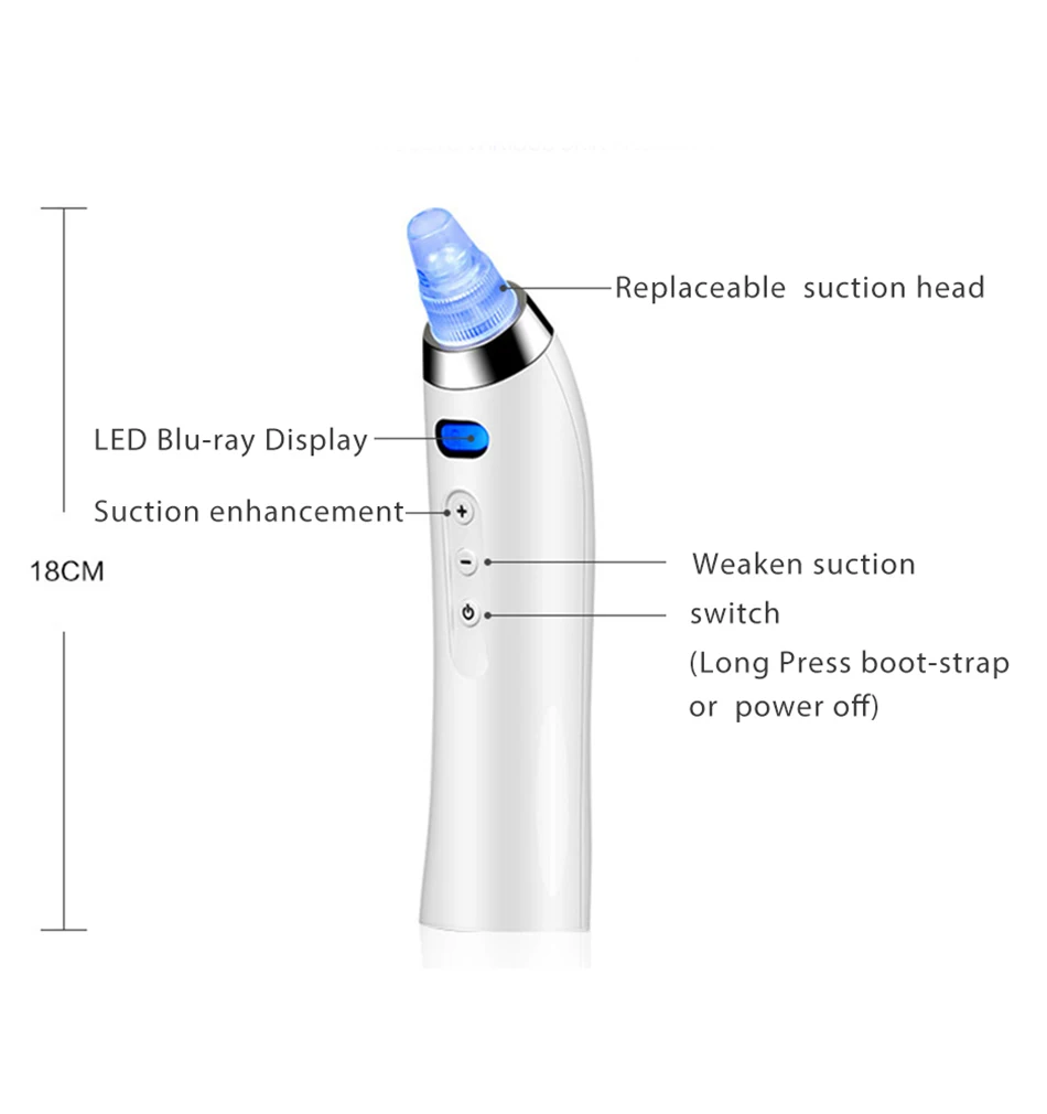 Лицо поры очищающее средство от черных точек для удаления прыщей вакуумное всасывание инструмент для удаления прыщей для акне черные точки вакуум для очистки лица очиститель