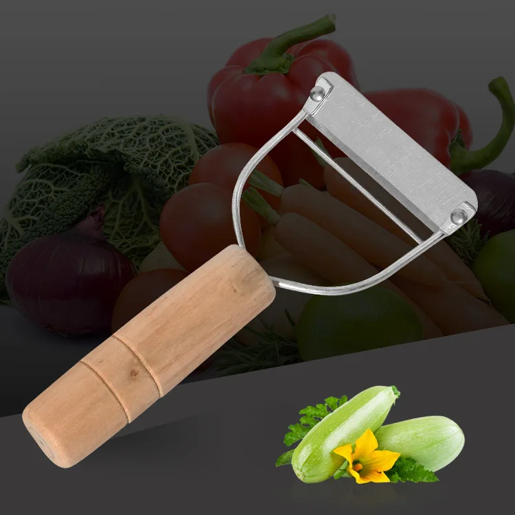 

Multifunctional Vegetable Fruit Peeler Grater Stainless Steel Blade Wooden Handle Parer Gadgets Tools Kitchen Cookig Tools DIY
