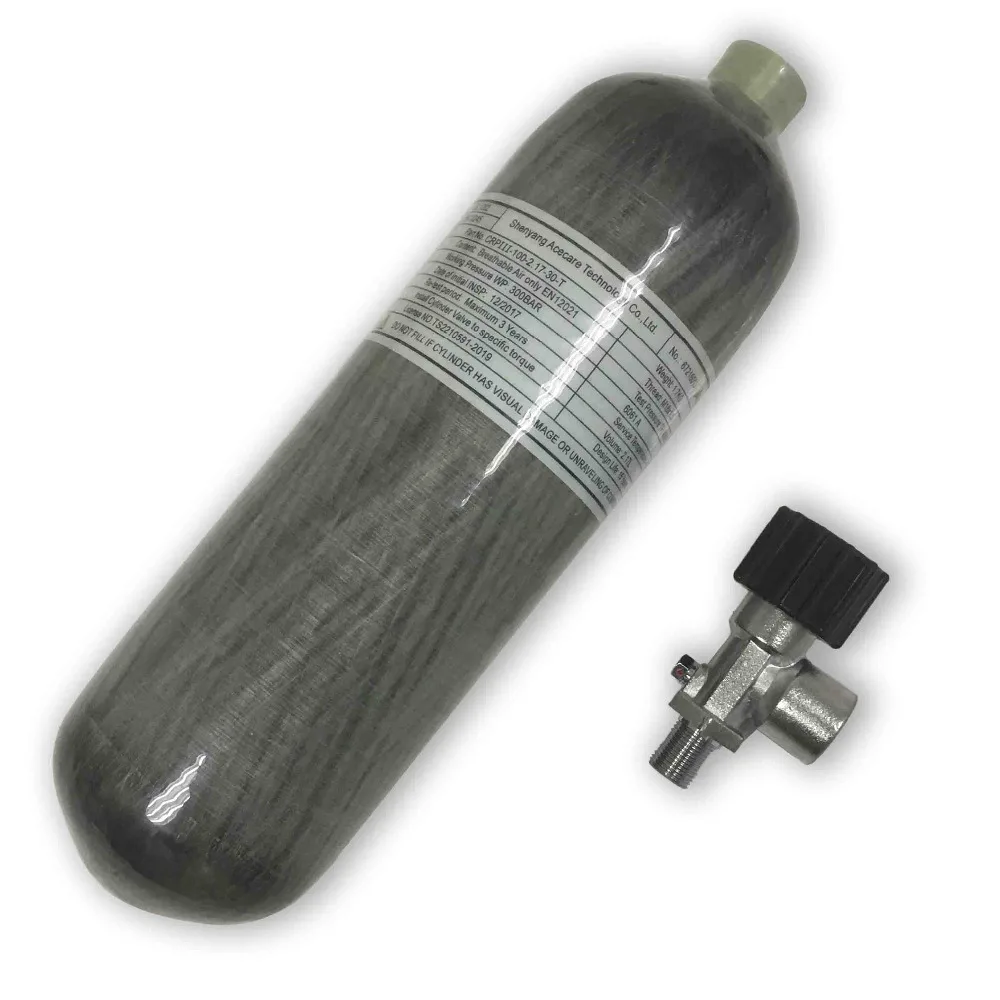 

AC121710 MillionMax newest 4500psi carbon fiber cylinder 2.17L with valve for paintball tank or air gun Drop shipping Acecare
