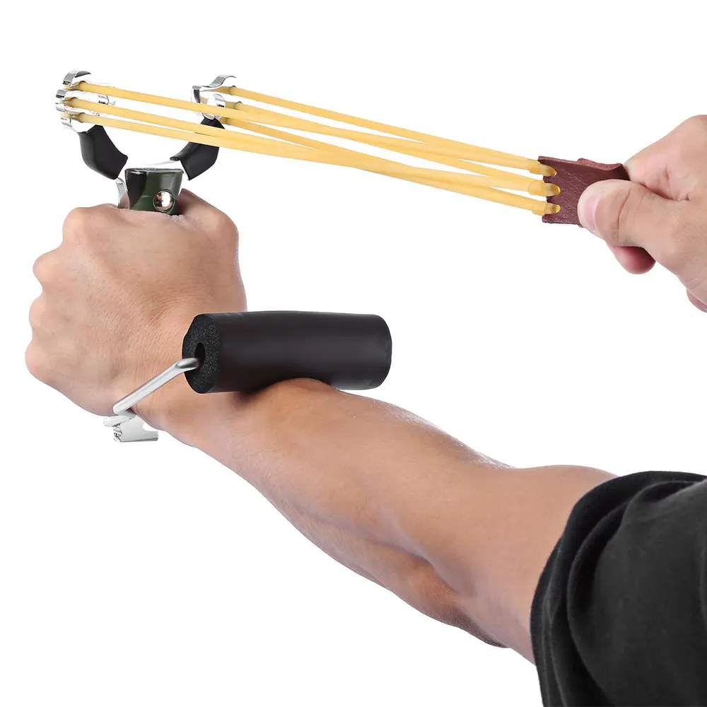 1PC Powerful Slingshot Sling Shot Camouflage Bow Aluminium Alloy