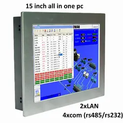 9 В-25 В широкий питания для 15 дюймов безвентиляторный мини-сенсорный экран промышленных ПК панели компьютер с плоским экраном