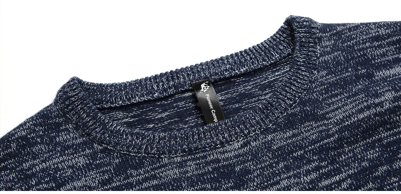 Пионерский лагерь мужские пуловеры известные бренды на осень-зиму Вязаные свитеры мужской хит цвета наивысшего качества 100% хлопок