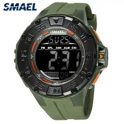 SMAEL для мужчин's цифровые спортивные часы календари кварцевые непромокаемые противоударный электронный ручные часы Reloj hombre 2019 Военная