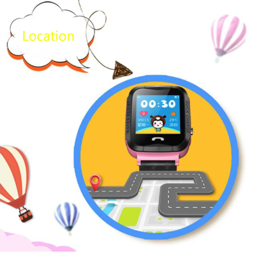 Продажа Детские умные часы, водонепроницаемые, font b gps b font камера, фонарик, SOS, расположение вызова, сенсорный экран, анти потеря, трекер, умные часы