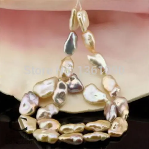 

000588 15-17MM genuine south sea white pink purple pearl necklace