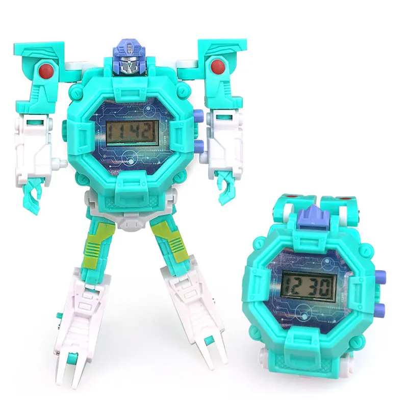 Водонепроницаемый Робот детские часы игрушки для детей на день рождения Рождественский подарок часы для мальчиков - Цвет: 1