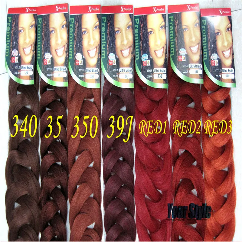 xpression hair extensions colours