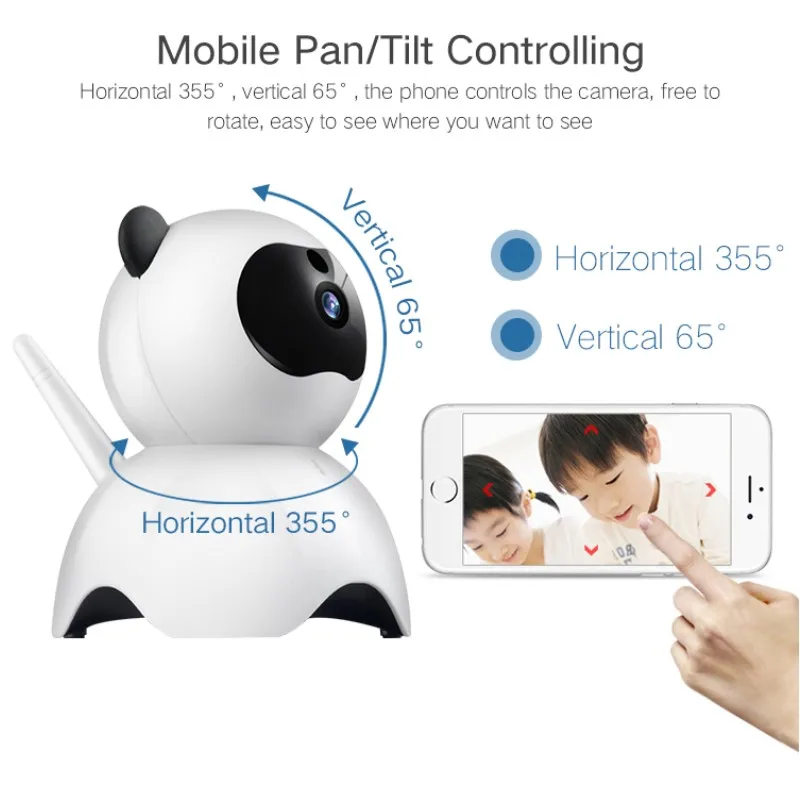PD10 панда PTZ Камера HD 1080 P WI FI P2P Обнаружение движения ночное видение Беспроводной