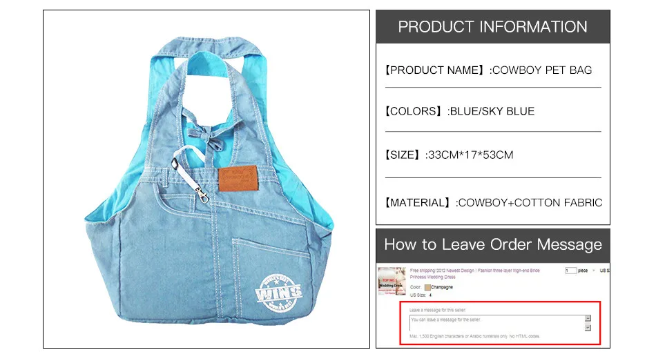 Брендовая Высококачественная хлопковая ткань джинсовая сумка для переноски собак ковбойская сумка на плечо для домашних животных