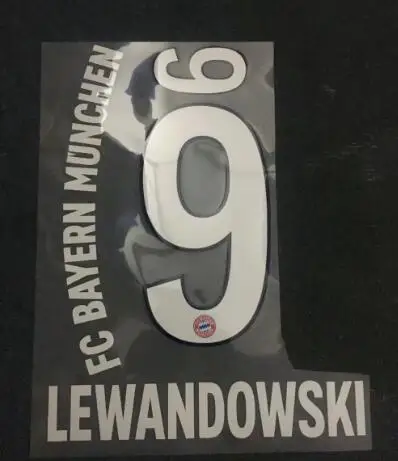 2018 2019 LEWANDOWSKI 9 футбольный номер имя печати горячие штамповки футбольные патчи