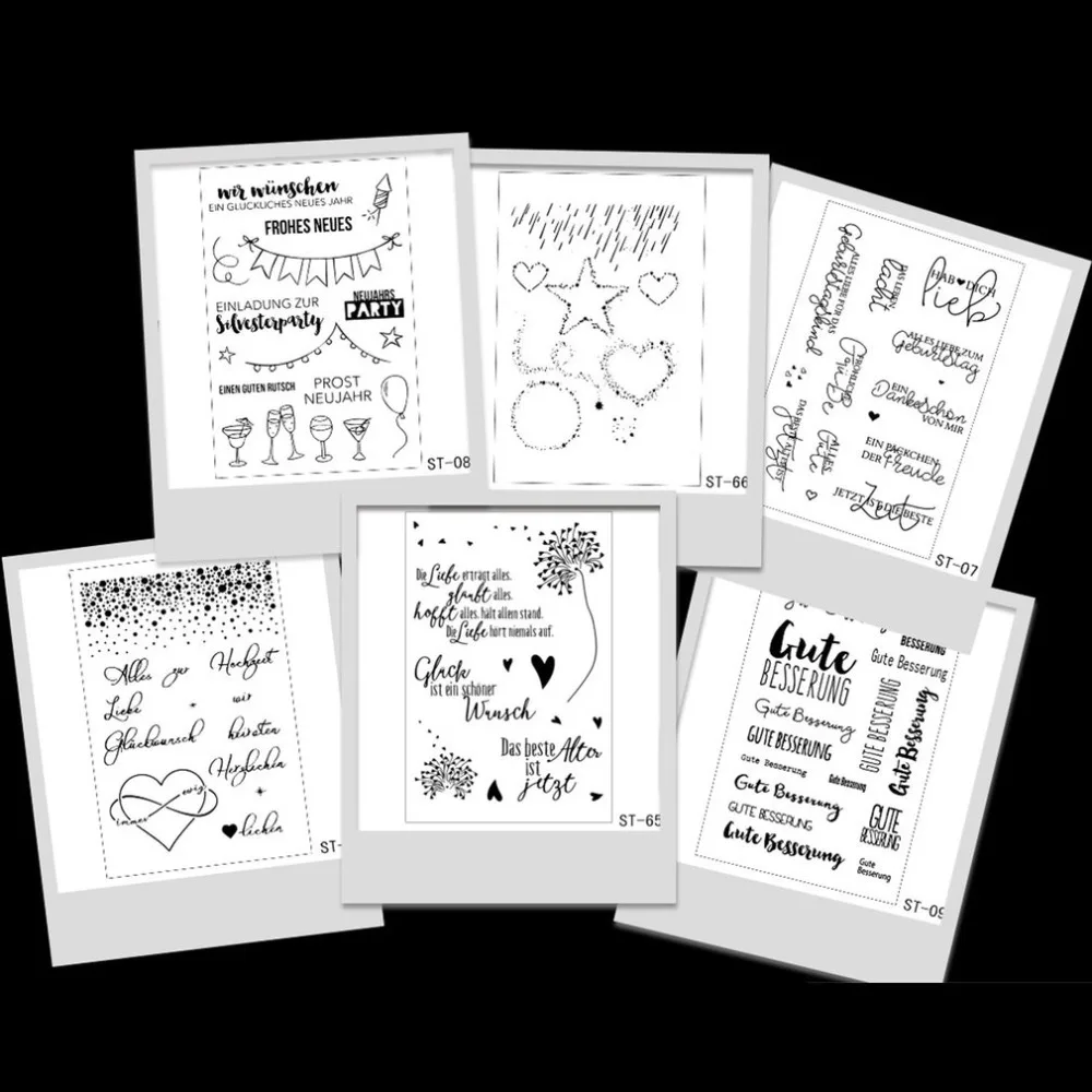 

Clear Silicone Transparent Stamp Seal DIY Scrapbooking Album Decoration Supplies Eco-Friendly DIY scrapbooking Stamp stationery