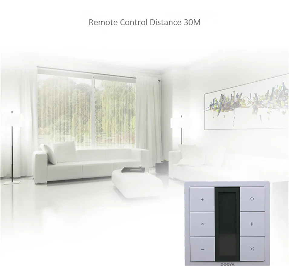 Dooya DC1653 wall switch,15 Channel Emitter Remote Controller for Electric Curtain Motor,Curtain Accessories, for KT320E DT52E-7