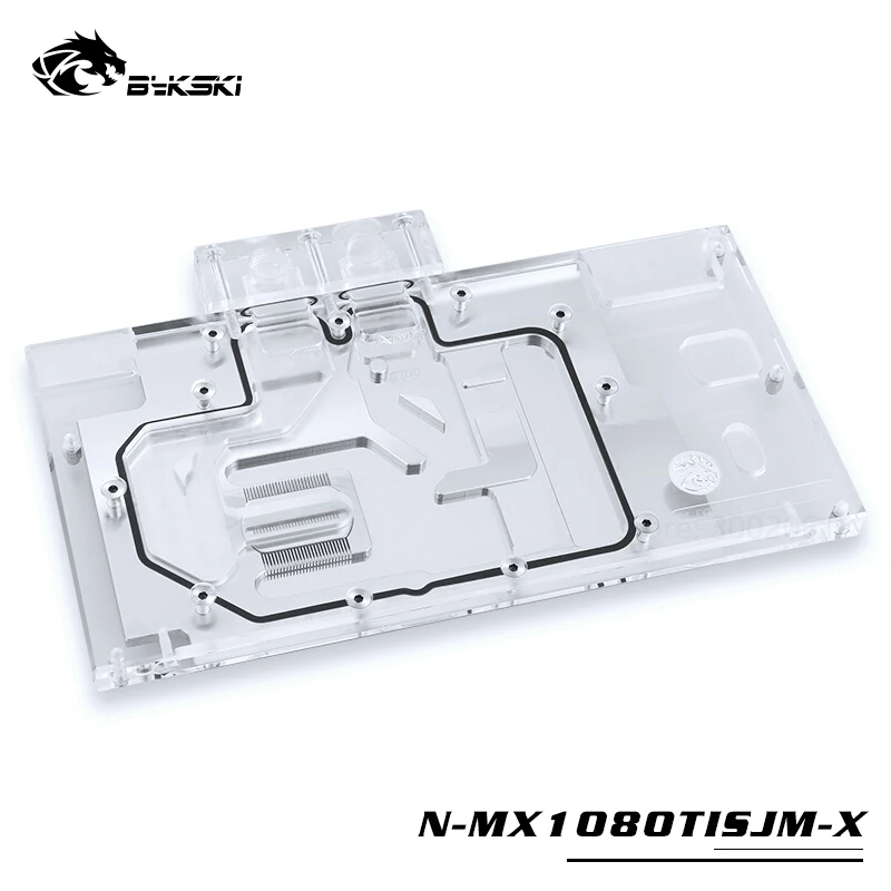 

BYKSKI Water Radiator Block use for Palit GTX1080TI GameRock/MAXSUN GTX1080Ti Super JetStream/Full Cover GPU Copper Block RGB