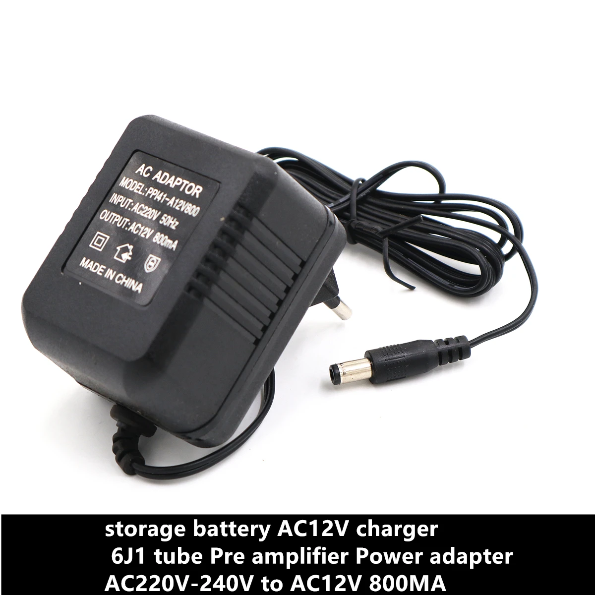 Аккумулятор AC12V зарядное устройство 6J1 ламповый Предварительный усилитель адаптер питания AC12V 800MA внешний адаптер питания вместо трансформатора