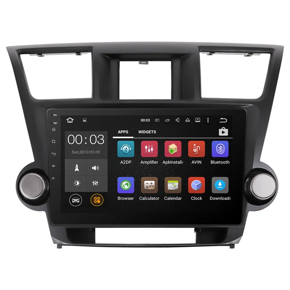 Flash Deal 10.2" IPS 1 Din Car Radio Player Android 9.0 for Toyota Highlander 2009 2010 2011 2012 Navigation HDMI MP3 64GB ROM unit dsp IPS 4