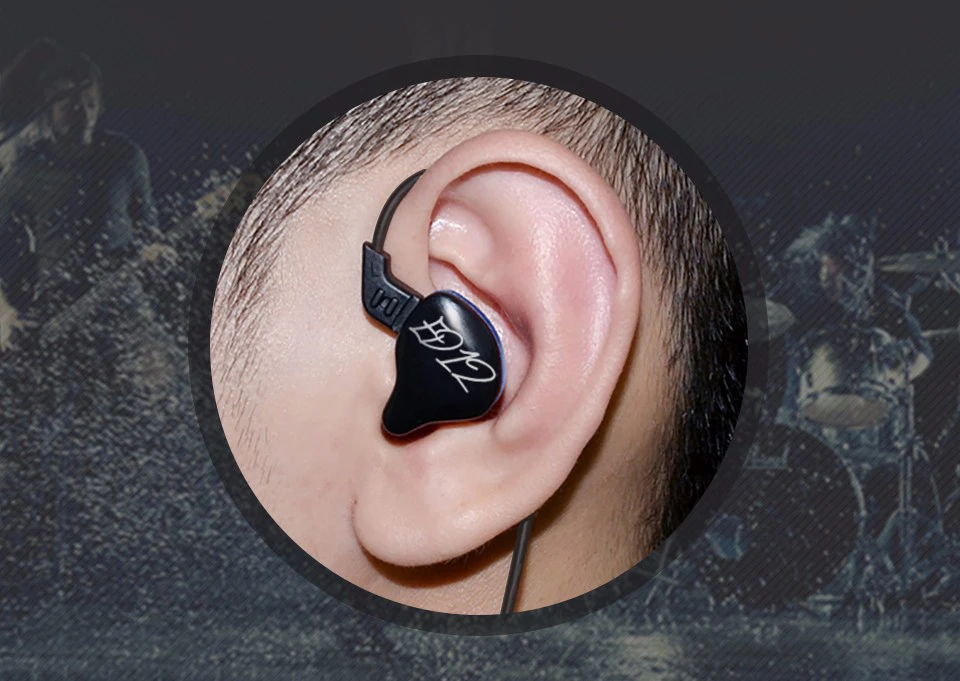 KZ ED12 пользовательские Стиль наушников съемный кабель В Ухо Аудио мониторы Шум изоляция HiFi музыка спортивные наушники С микрофоном