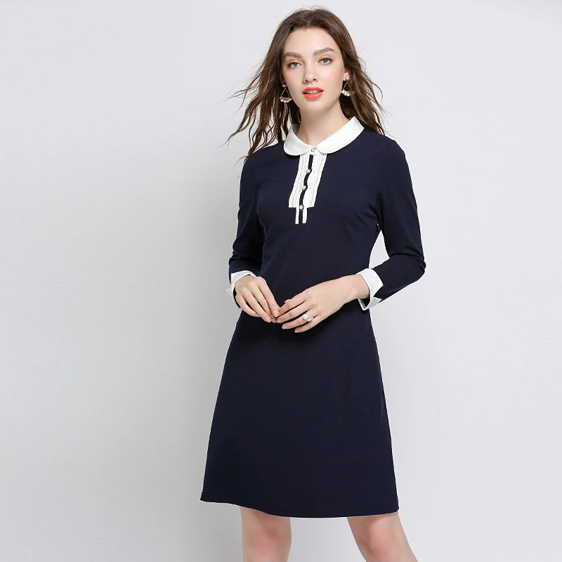 Boutique black knee length dress coat for women plus size wedding