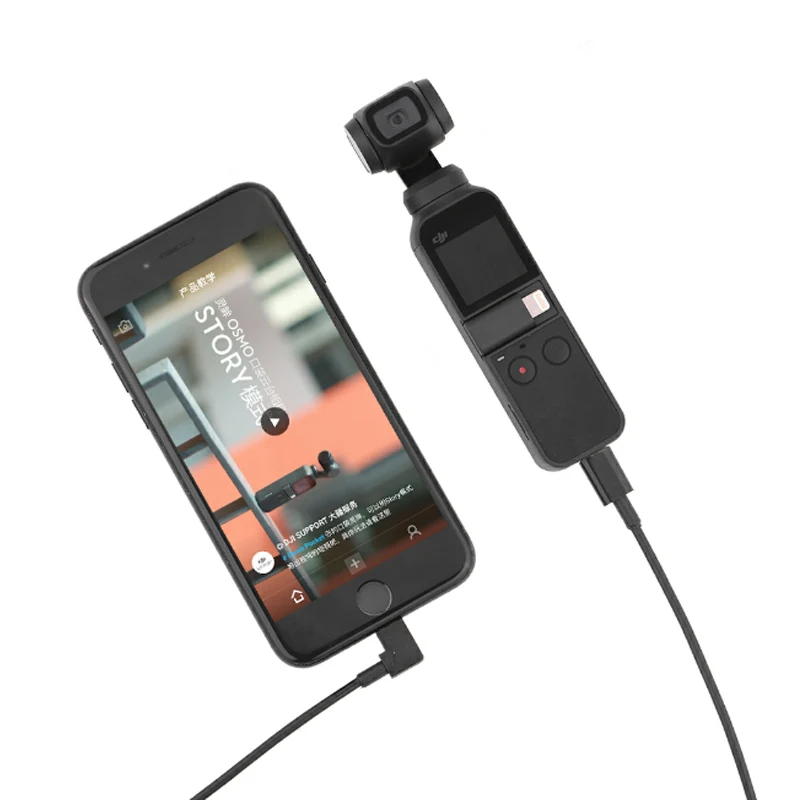 3в1 удлинительная селфи-Палка для OSMO POCKET 100 см Удлинительный кабель для передачи данных тип-c до тип-c/Android/для iPhone для DJI OSMO POCKET