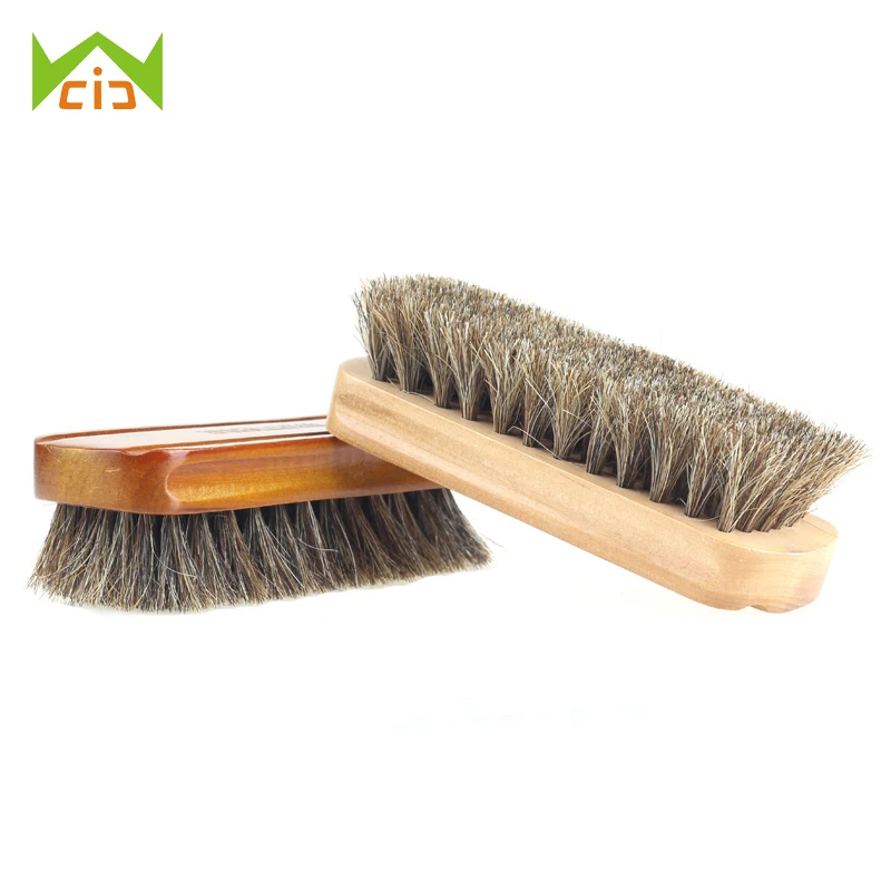 

WCIC Shine Polish Buffing Shoe Brushes Horse Hair Cleaning Brush Suede Nubuck Boot Shoes Cleaner Wooden Shoes Brush
