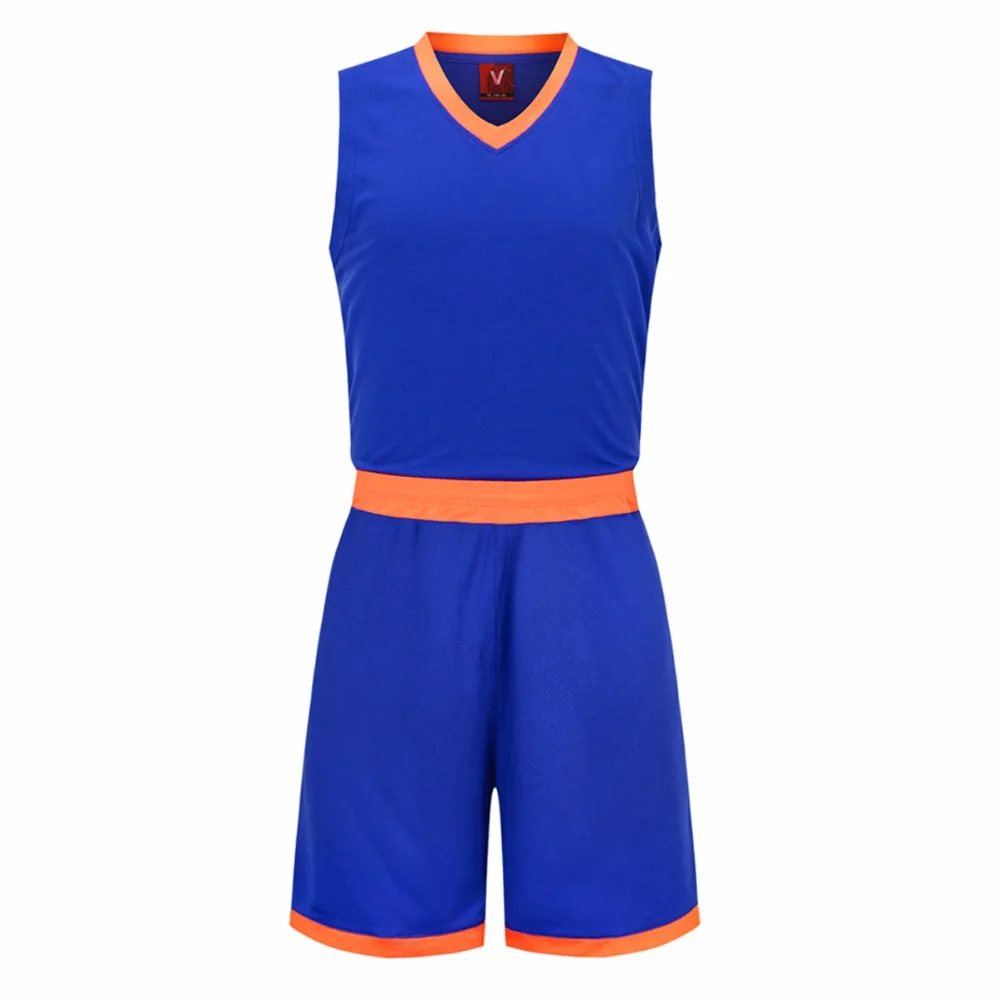 Blue basketball jersey plain Clearance