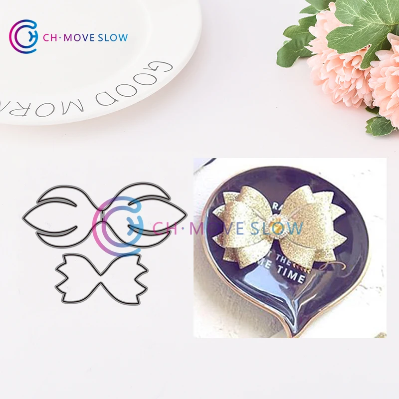 

CH 2019 New Arrival Bow-knot Metal Cutting Dies For Scrapbooking DIY Cards Stencil Paper Craft Handmade Album Handmade Card